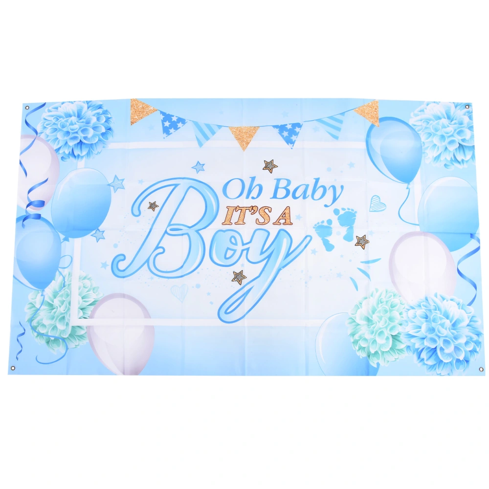 Background Cloth Multi Purpose Personalized Custom Blue Baby Shower Backdrop Cloth