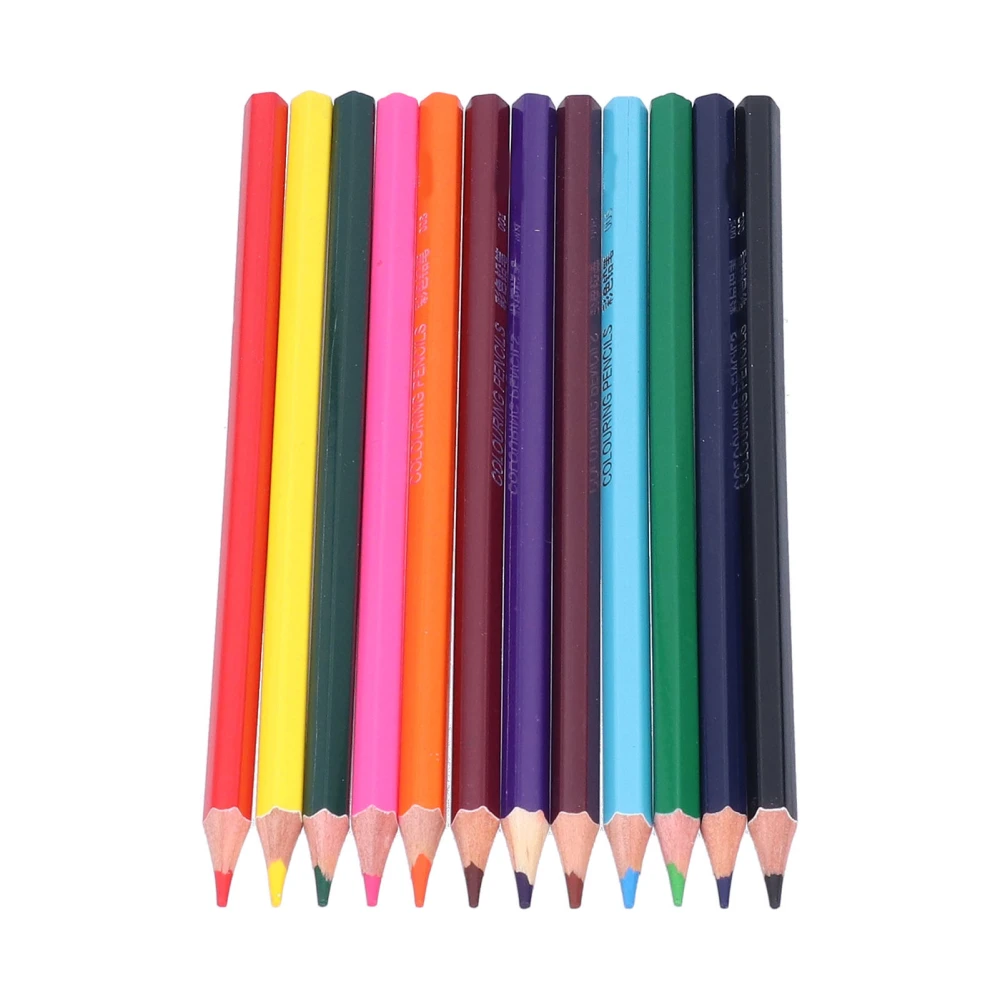 Coloring Pencils Pre Sharpened Rich Vibrant Colors Wide Application Color Pencil Set for Sketching Painting Graffiti12 Colors