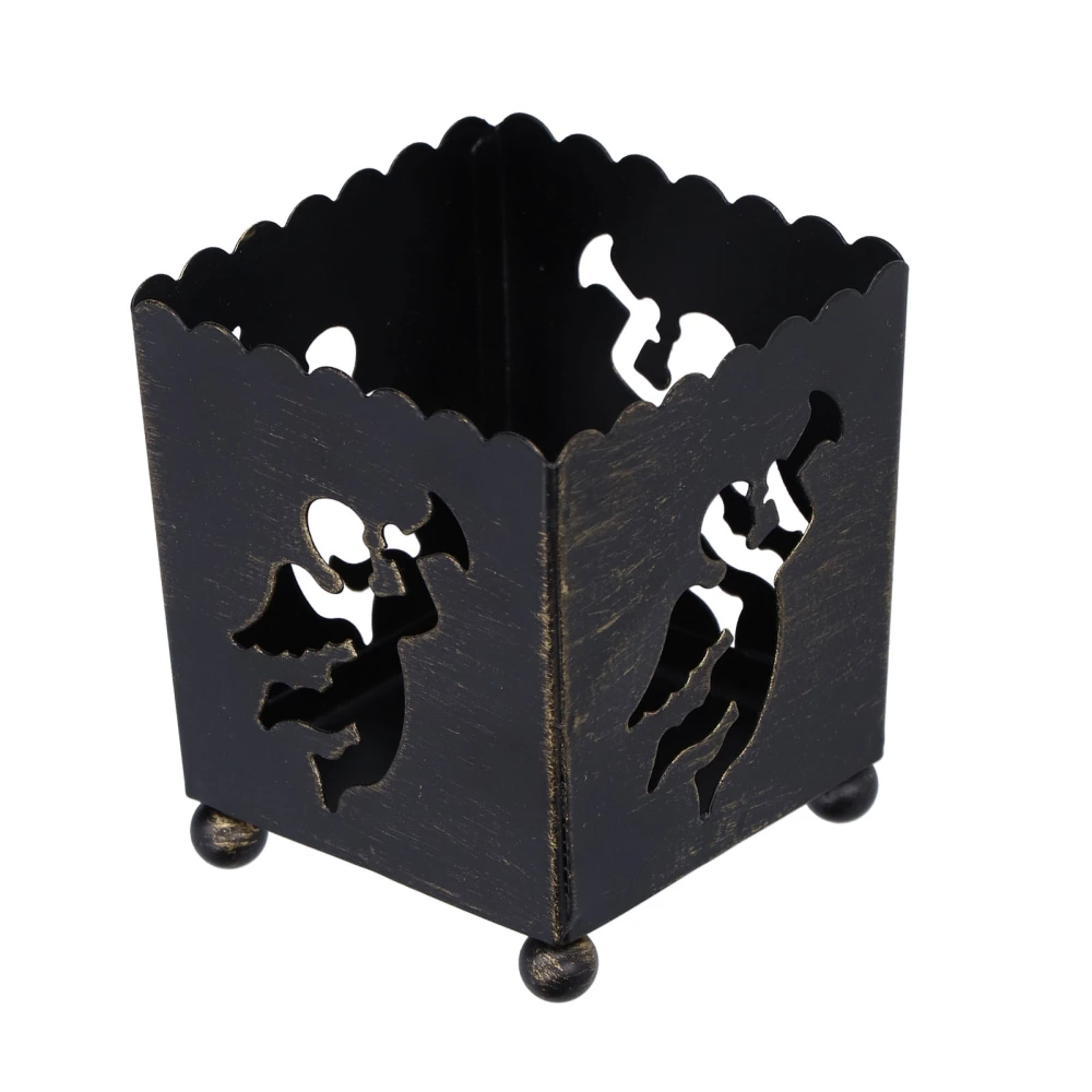 2Pcs Candle Holder Black Sturdy Durable Premium Iron Simple Unique Design Safe Stable Candle Stand for Table FireplaceBlack Angel