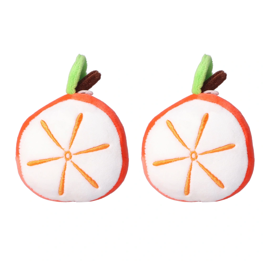 2pcs Pin Cushions Cute Cartoon Orange Shape Cotton Needle Holders for DIY Craft Sewing Knitting