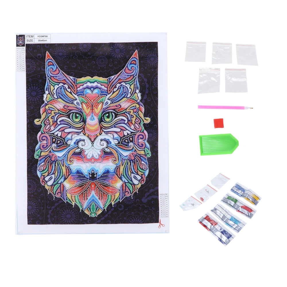 Rhinestone Painting Luminous Color Animal Pattern DIY Home Wall Decoration Picture