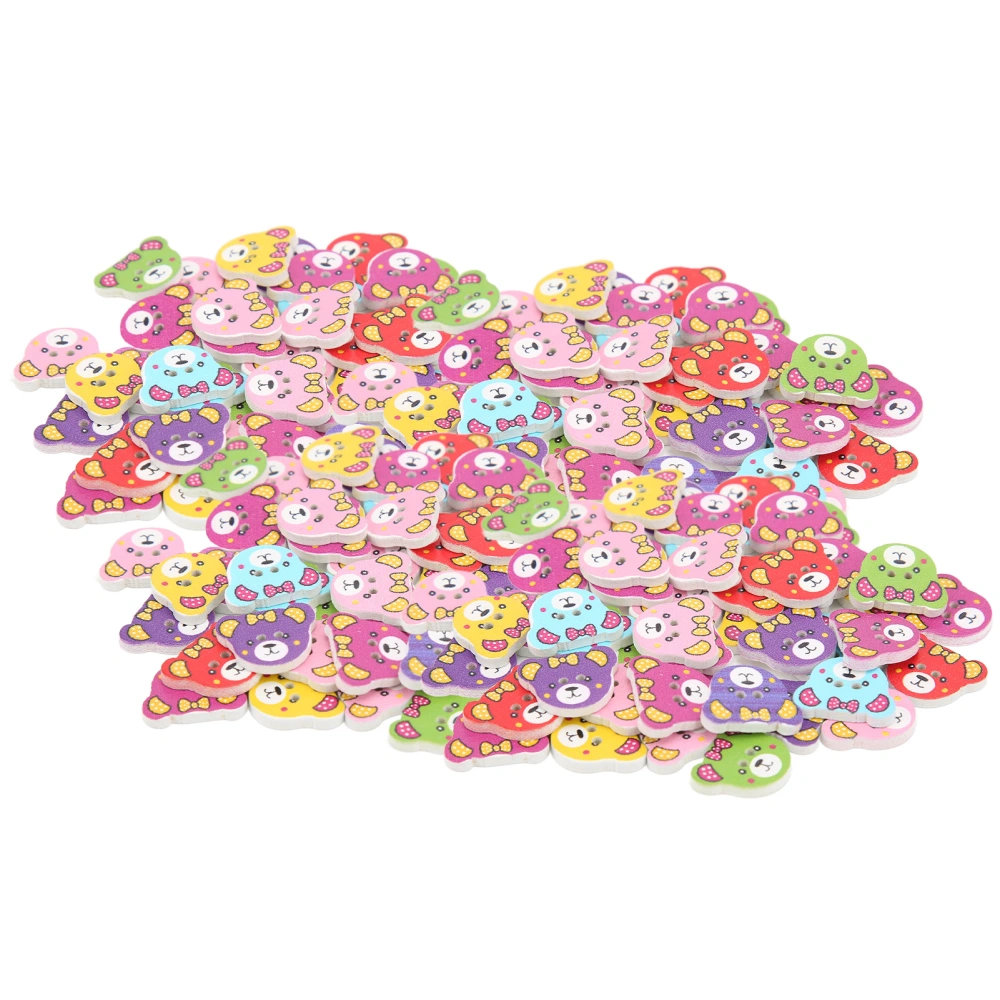 200Pcs Animal Button Cartoon Animals Bear Durable Cute DIY Accessories for Sewing Crafting