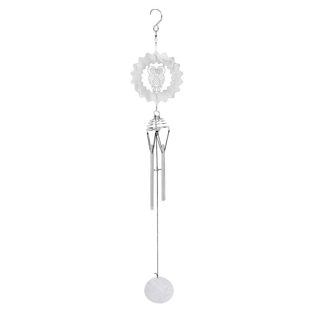 Memorial Wind Chimes Durable Metal Indoor Outdoor Fashionable Style Decorative Bearing PendantOwl