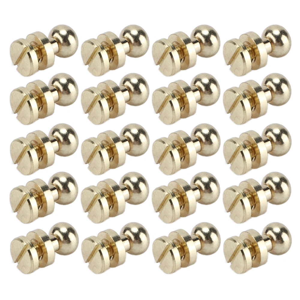 20set Brass Rivets Abrasion Resistance Imitation Gold Luggage Hardware Accessories for Craft Enthusiasts8x7mm