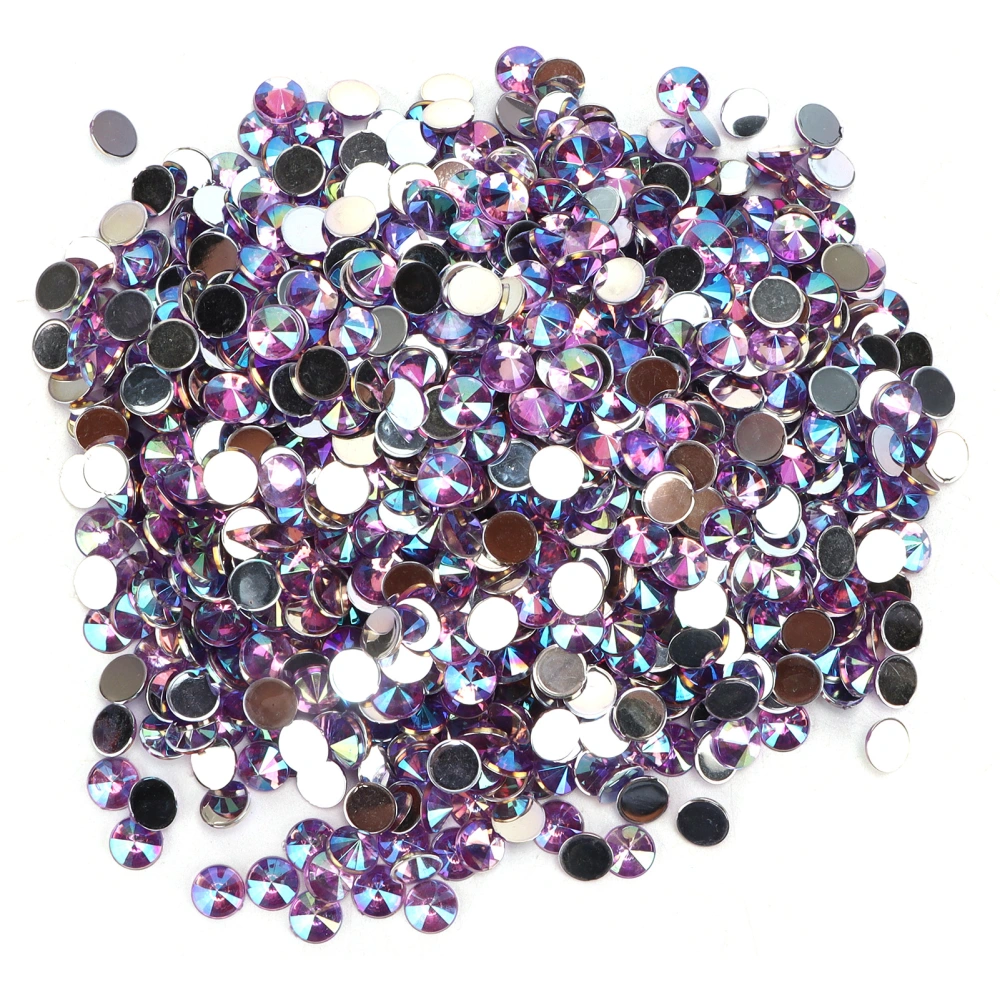 1000Pcs Rhinestone Beautiful HandMade DIY 6mm Jewelry Accessories for Decorate Clothes Shoes(Light Purple )