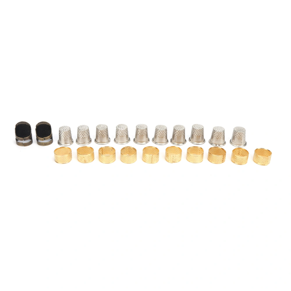 Thimble NonSlip Adjustable Brass Finger Protector with Multiple Models for Daily Sewing