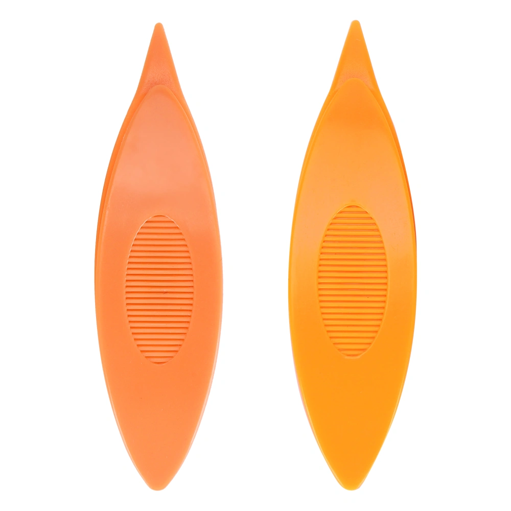 2pcs Tatting Shuttles Plastic Tatting Shuttles Craft Tool for DIY Hand Sewing Knitting(Orange Bright Orange )