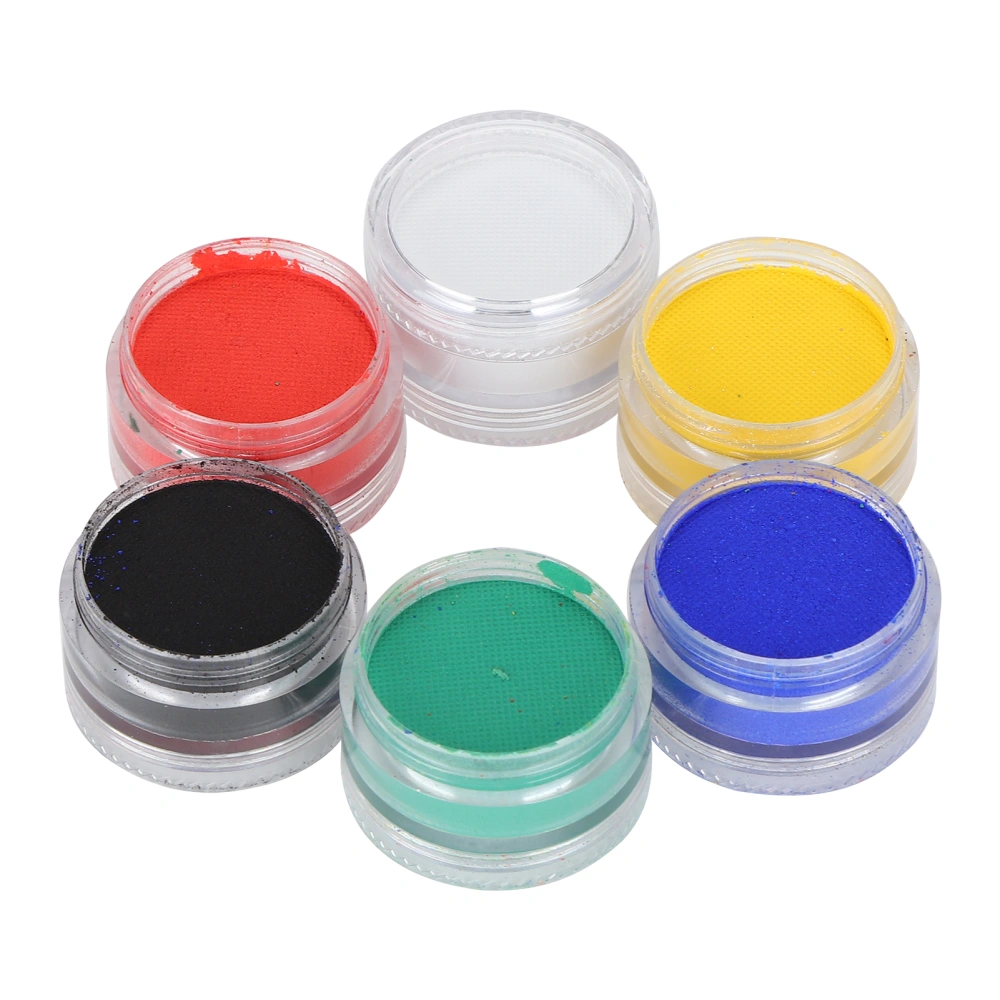 6 Colors Face Paint Oil Non Toxic Makeup Palette Safe Facepaints for Parties/Festivals