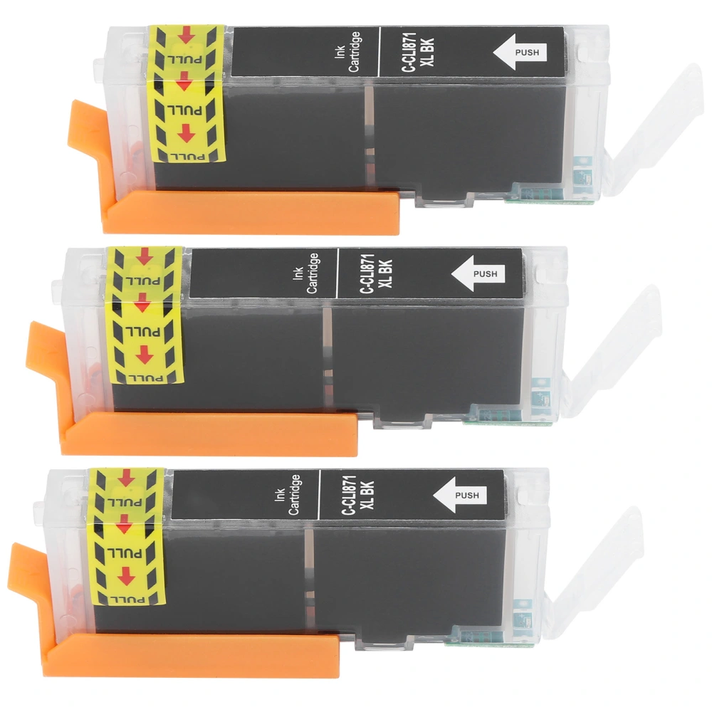 3Pcs Ink Cartridge 13ml Printer Colorful Box Replacement for Canon PIXMA Inkjet PrintersBlack