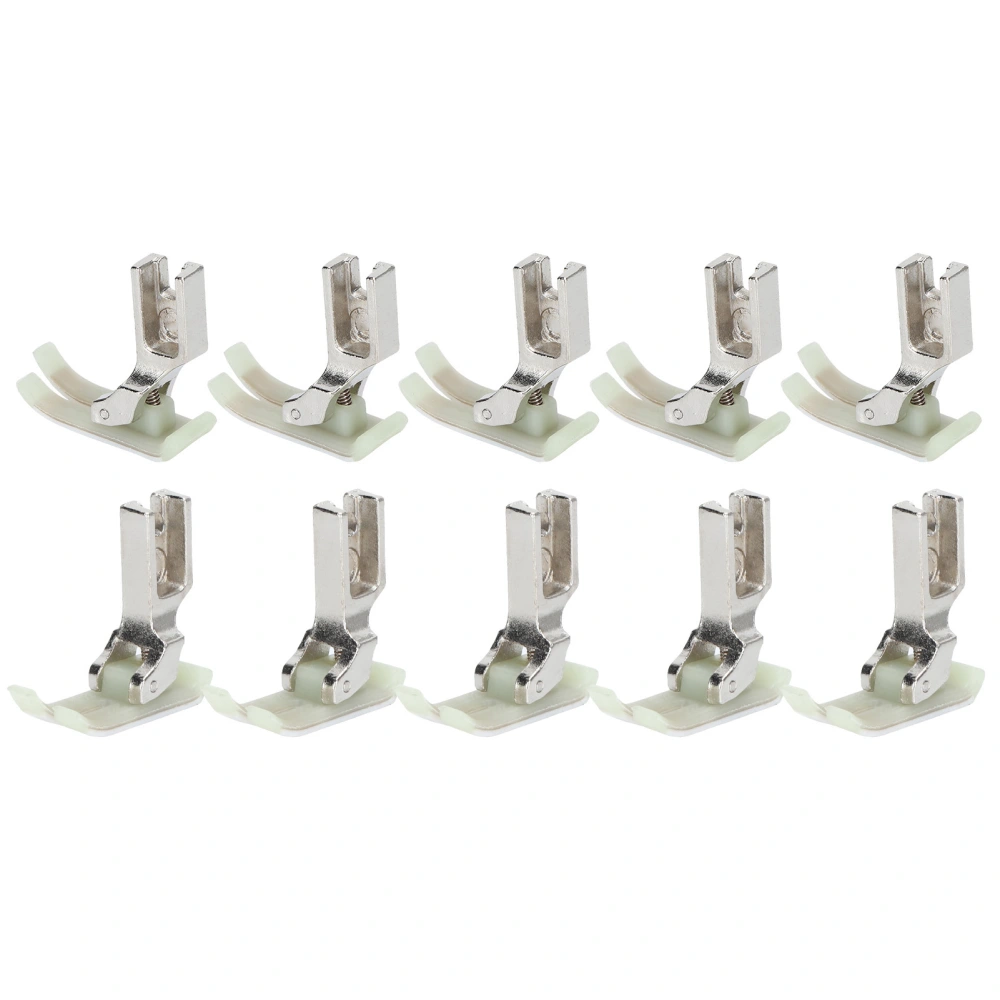 10Pcs Presser Foot Industrial Sewing Machine Flat Car Stainless Steel Plastic Supplies MT‑18