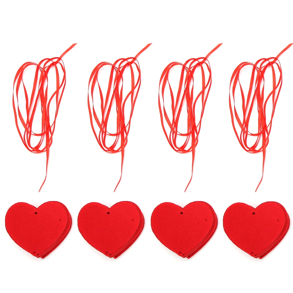 4Set Garland Hanging Hearts Ornaments Valentines Day Wedding Party Craft Decoration