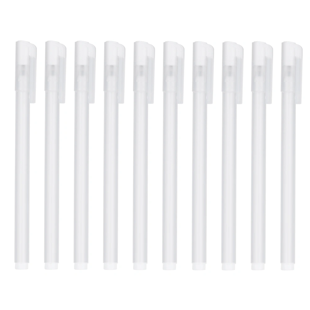 10Pcs High Light White Pen DIY Highlighter Marker Black Card Stationery Art Supplies