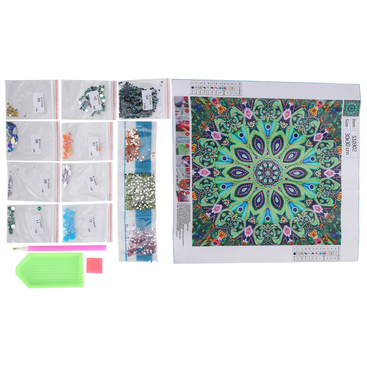 5D SpecialShaped Diamond Painting Mandala Flower DIY Decorative Living Room Bedroom Craft