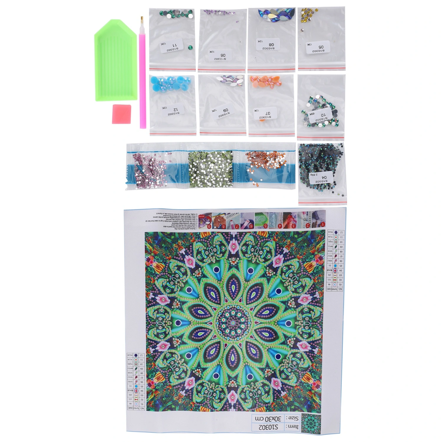 5D SpecialShaped Diamond Painting Mandala Flower DIY Decorative Living Room Bedroom Craft