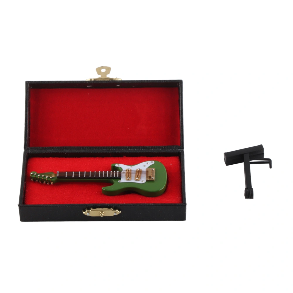 Electric Guitar Ornaments Miniature Decoration Mini Musical Instrument Model Gift 10cm