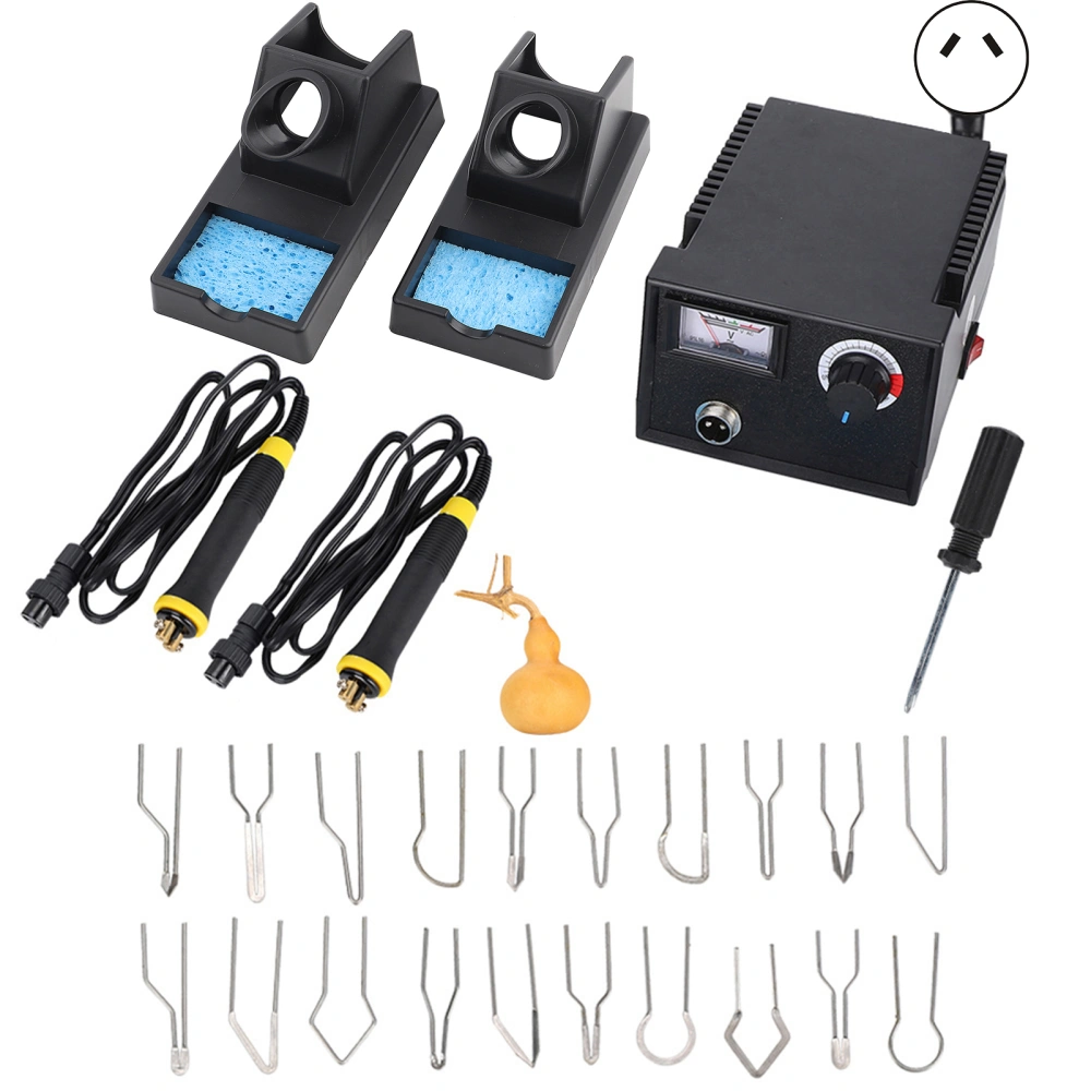 Wood Burning Kit Tool Adjustable Temperature Pyrography Gourd Board Rice Paper Soldering IronAU Plug 220V