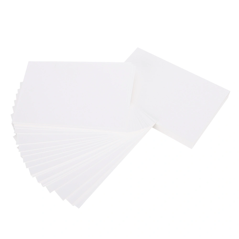 100Pcs White Cardstock Paper Thick Chipboard Used for Book Cover Tagboard Photobook EnvelopeRight Angle