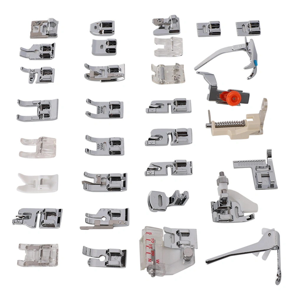 32Pcs/Set Presser Foot Kit Household Multifunctional Sewing Machine Accessories
