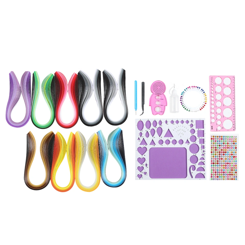 Paper Quilling Set Starter Gradient Ramp Scrip DIY Hand&#8209;Made Art Craft 565 Tool Kit