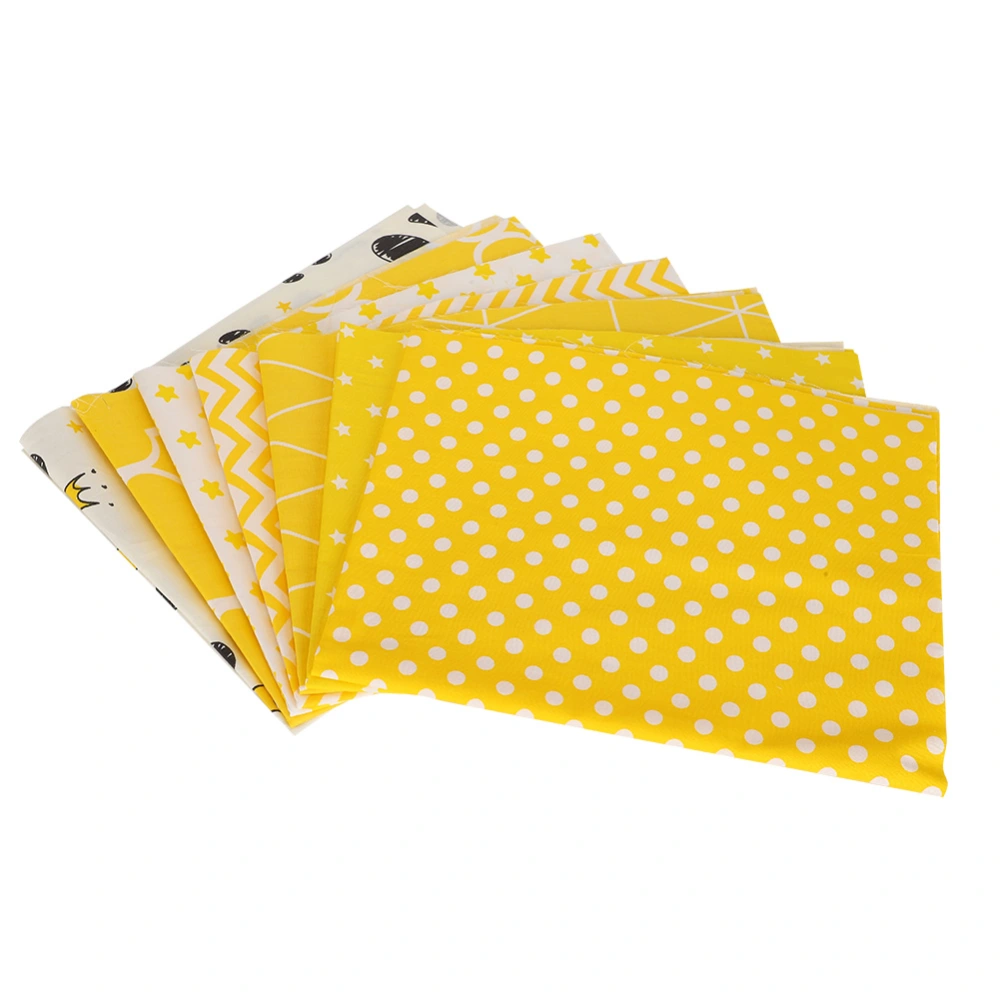 7Pcs Floral Cotton Cloth DIY HandMade Craft Dressmaking Sewing Printing Pattern 50x40cm