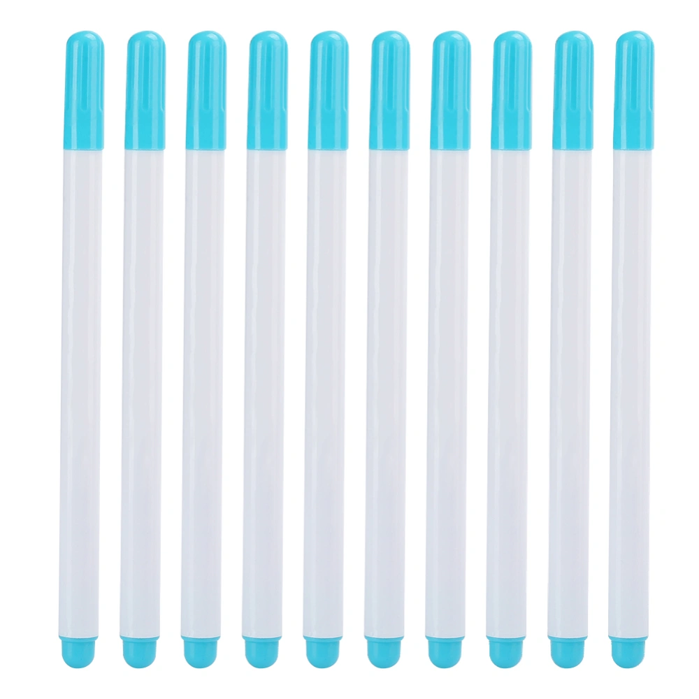 10pcs Water Soluble Erasable Pen Fabric Marker Pens Tailoring Tool AccessoriesBlue