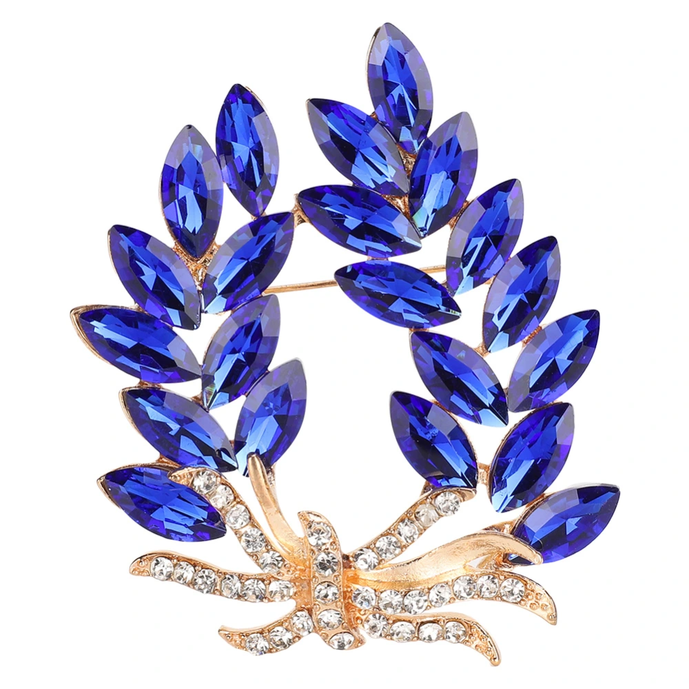 Modern Rhinestones Brooch with Pin Scarf Clothes Decoration Accessory for Women Gift