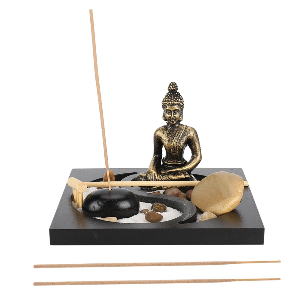 Zen Style Buddha Sand Tray Decoration Innovative Home Living Room Ornament Resin Craft1907