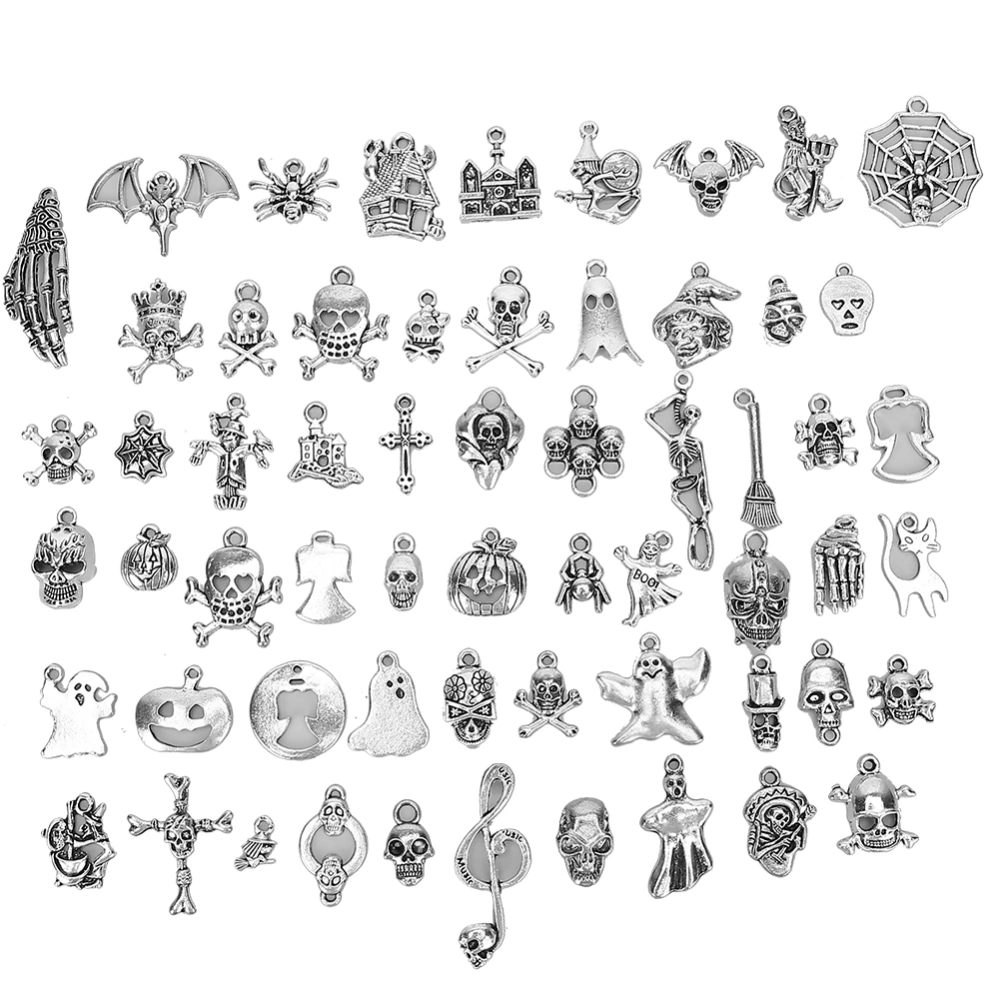 DIY Pendants Accessories Halloween Pattern Hand Made Jewelry Material(60pcs styles)