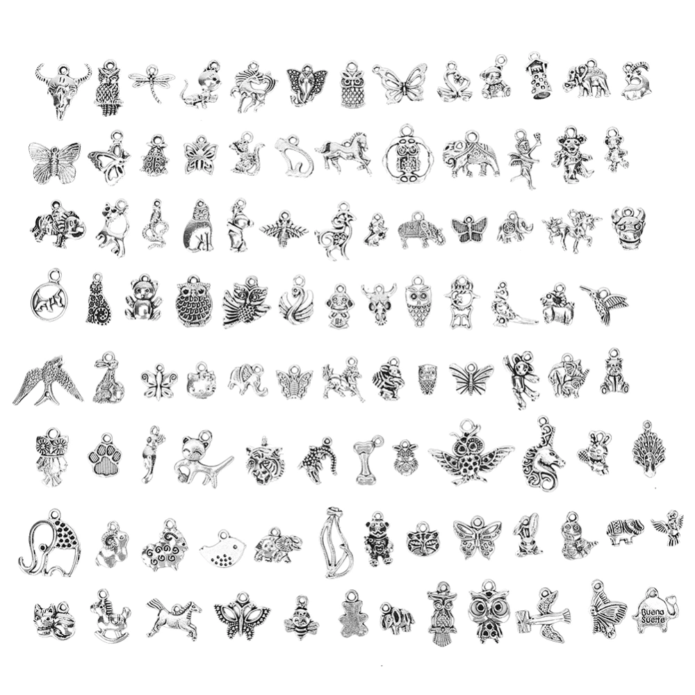DIY Pendants Accessories Animals Pattern Hand Made Jewelry Bracelet Material(100pcs styles)