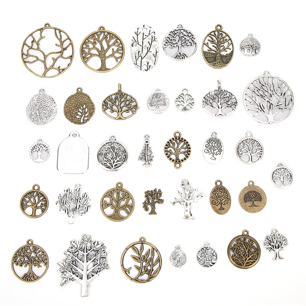 DIY Pendants Accessories Tree Pattern Hand Made Jewelry Bracelet Material(35pcs styles)