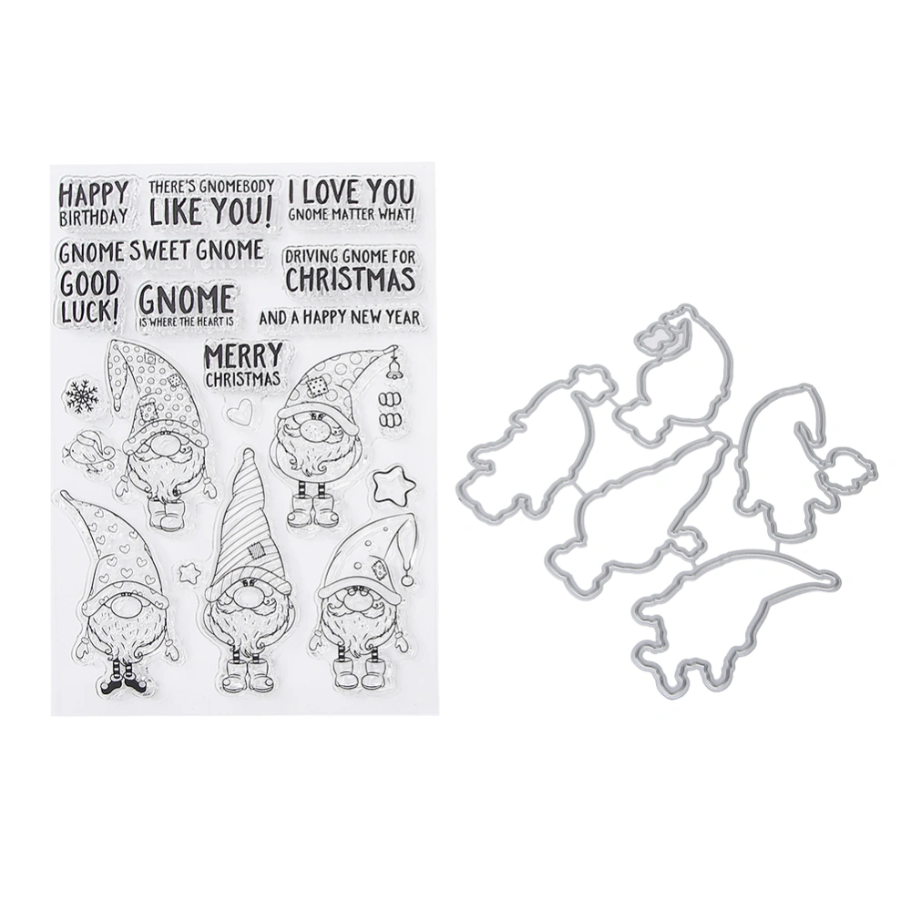 T1595 Silicone Transparent Seal DIY Hand Account Scrapbook Finished Stamp Christmas Santa Claus Photo Album Decoration