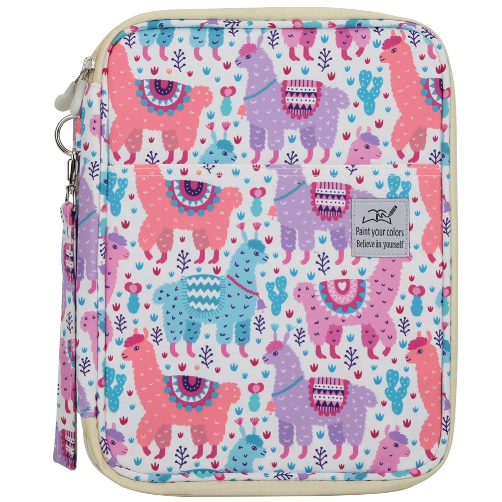 Colored Pencil Storage Bag Sketch Painting Pencil Case Organizer Art SuppliesColorful Alpaca 192 Color