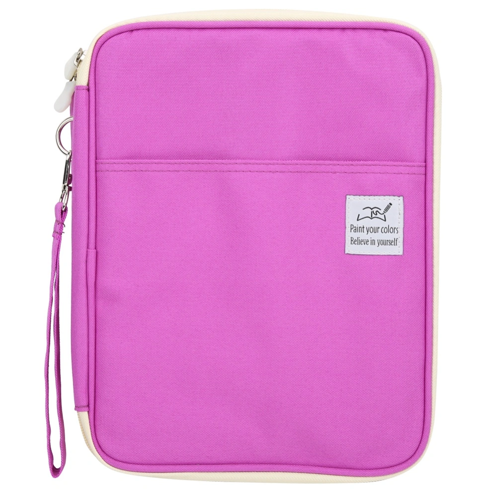 Multi Function Colored Pencil Storage Bag Sketch Painting Pencil Case Art Supplies(Purple 192 Color)