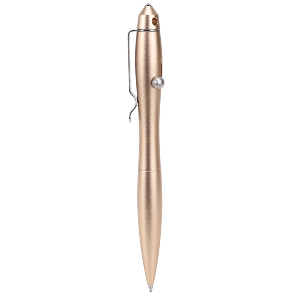 Tungsten Steel Head Glass Breaker Tactical Defense Ballpoint Pen Outdoor Survival Tool0.5mm Gold