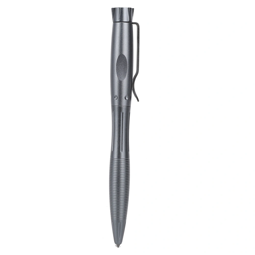 Aluminum Tactical Ballpoint Pen Emergency Glass Breaker Self Defence Outdoor Survival Tool0.5mm Gray