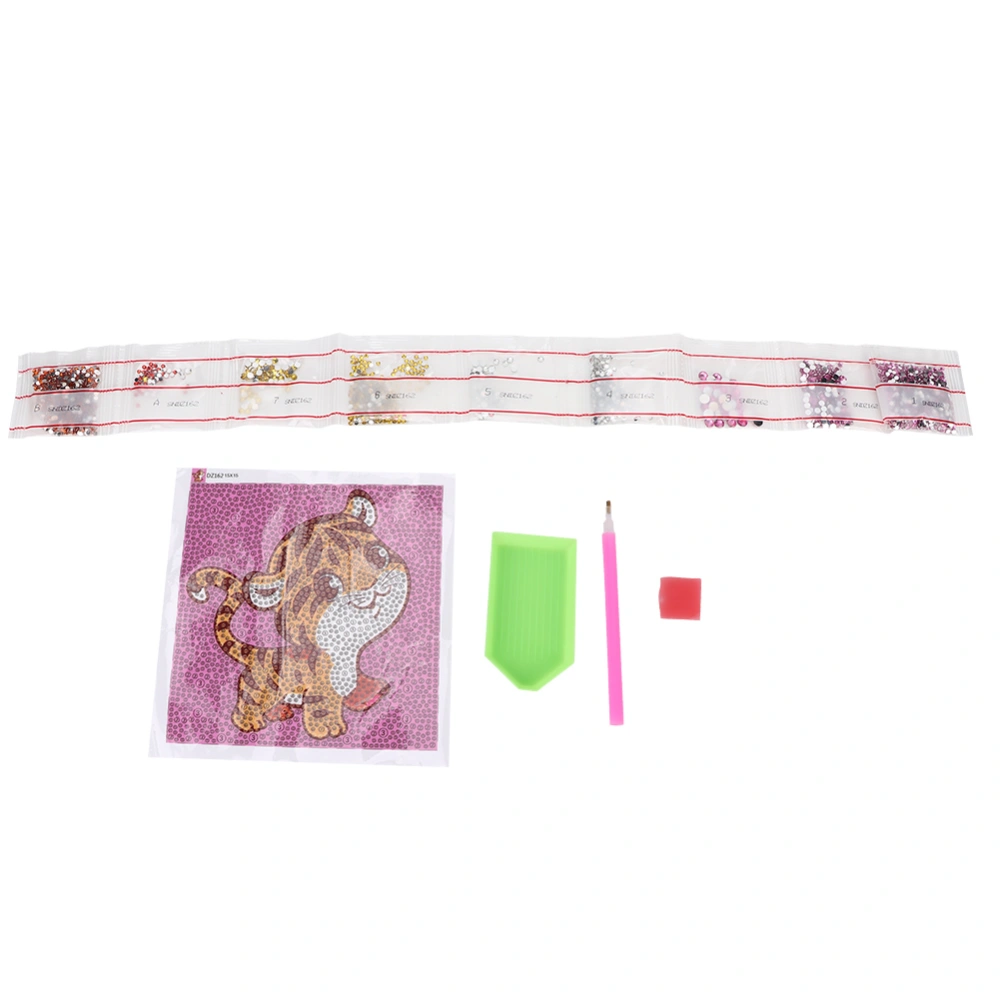 Diamond Painting Cat Pattern Resin Children Hand Made DIY Craft Gift Home Decoration 15x15cm