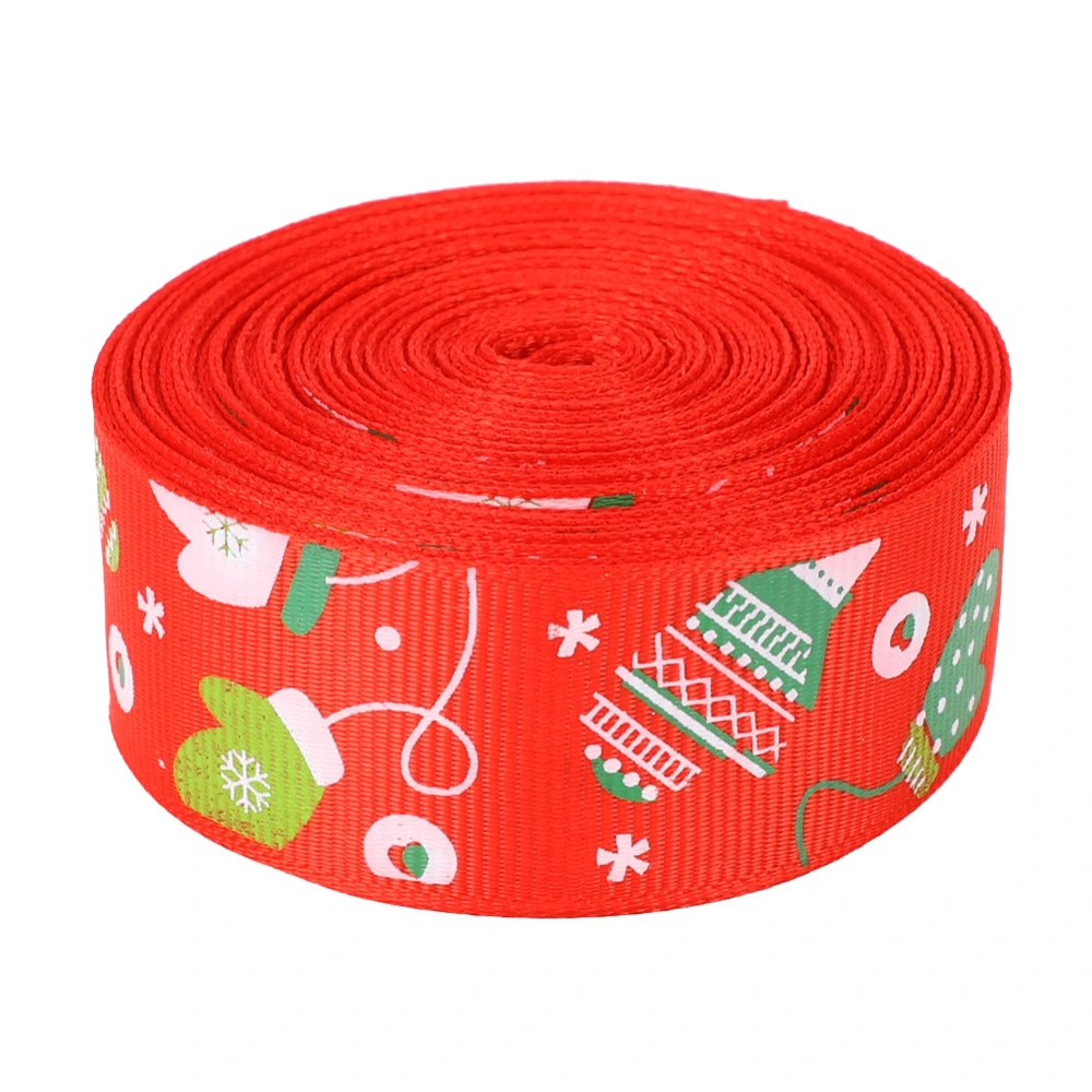 10yard Christmas Theme Ribbon Gift Wrapping Belt Wedding Party DecorationGlove Red
