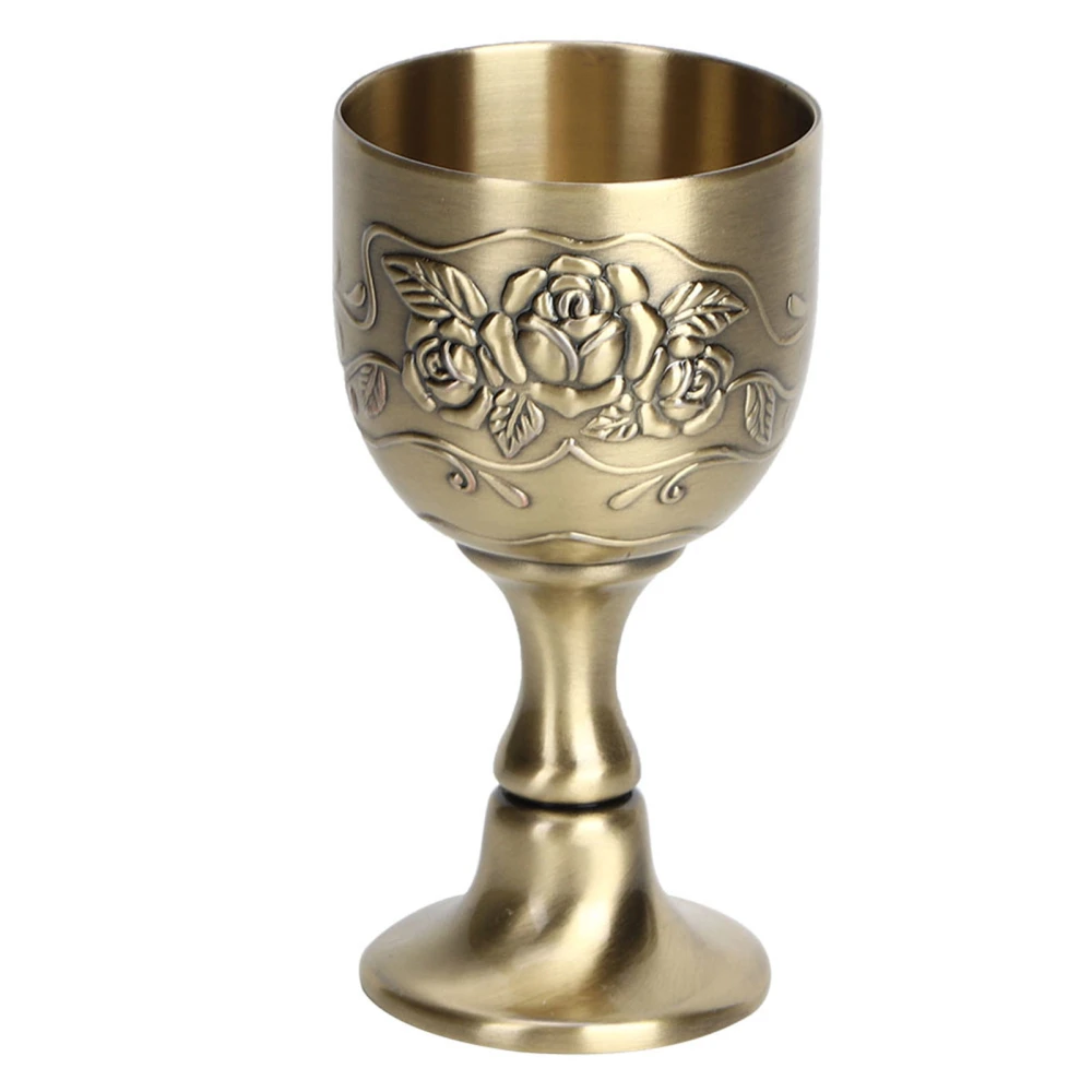 European Vintage Wine Cup Metal Red Wine Goblet Art Craft Decoration Home Ornaments