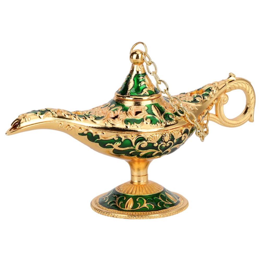 Wishing Light Craft European Vintage Tea Lamp Decoration(Transparent Green)