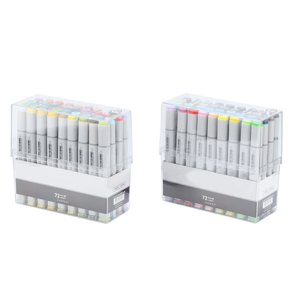 Multiple Color Double Head Art Painting Alcohol based Oily Marker Drawing Supplies (72 Color)