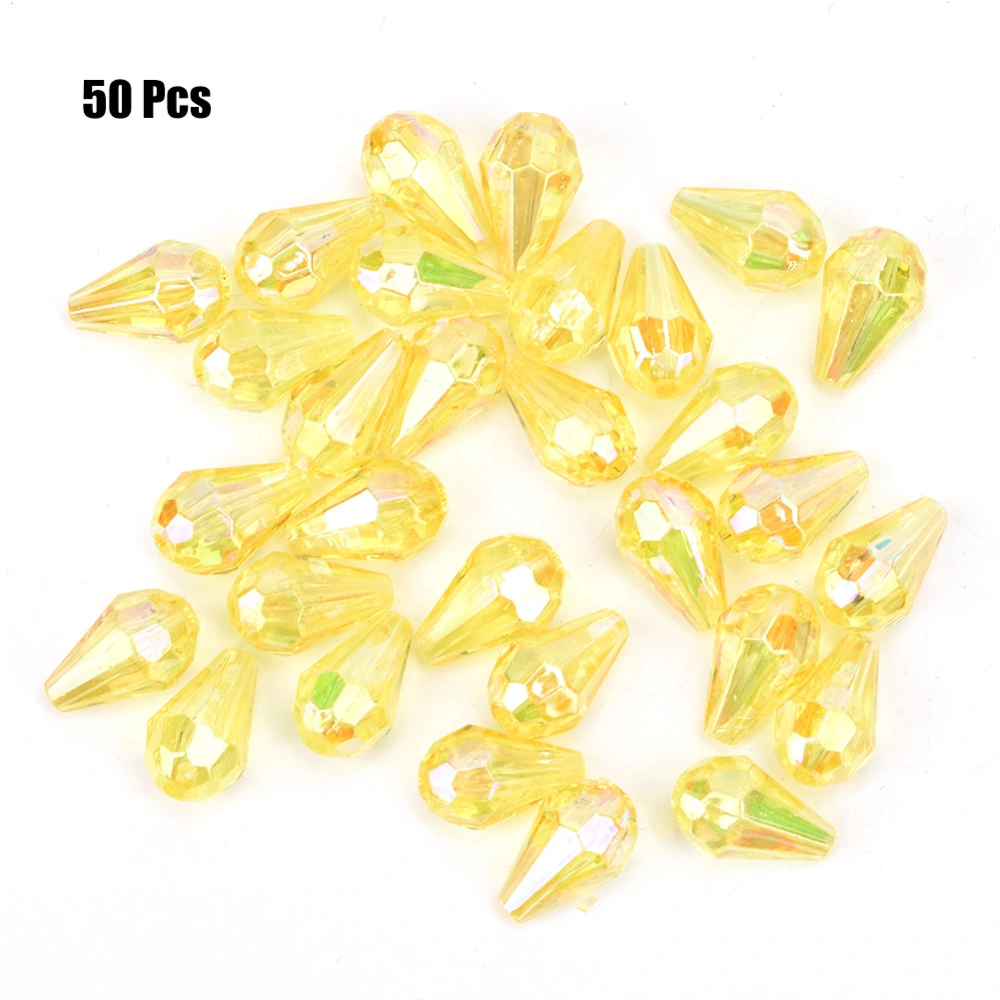 50pcs/bag 8*12MM Acrylic Beads Hand Stitch DIY Beads Clothing Decor Jewelry Accessories(Type B)