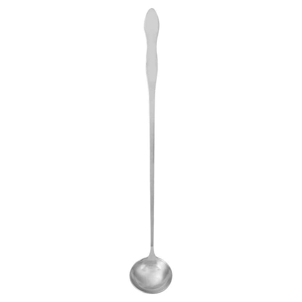 Multifunction Stainless Steel Long Handle Bar Mixing Spoon For Coffee Tea Candle (Round Spoon)