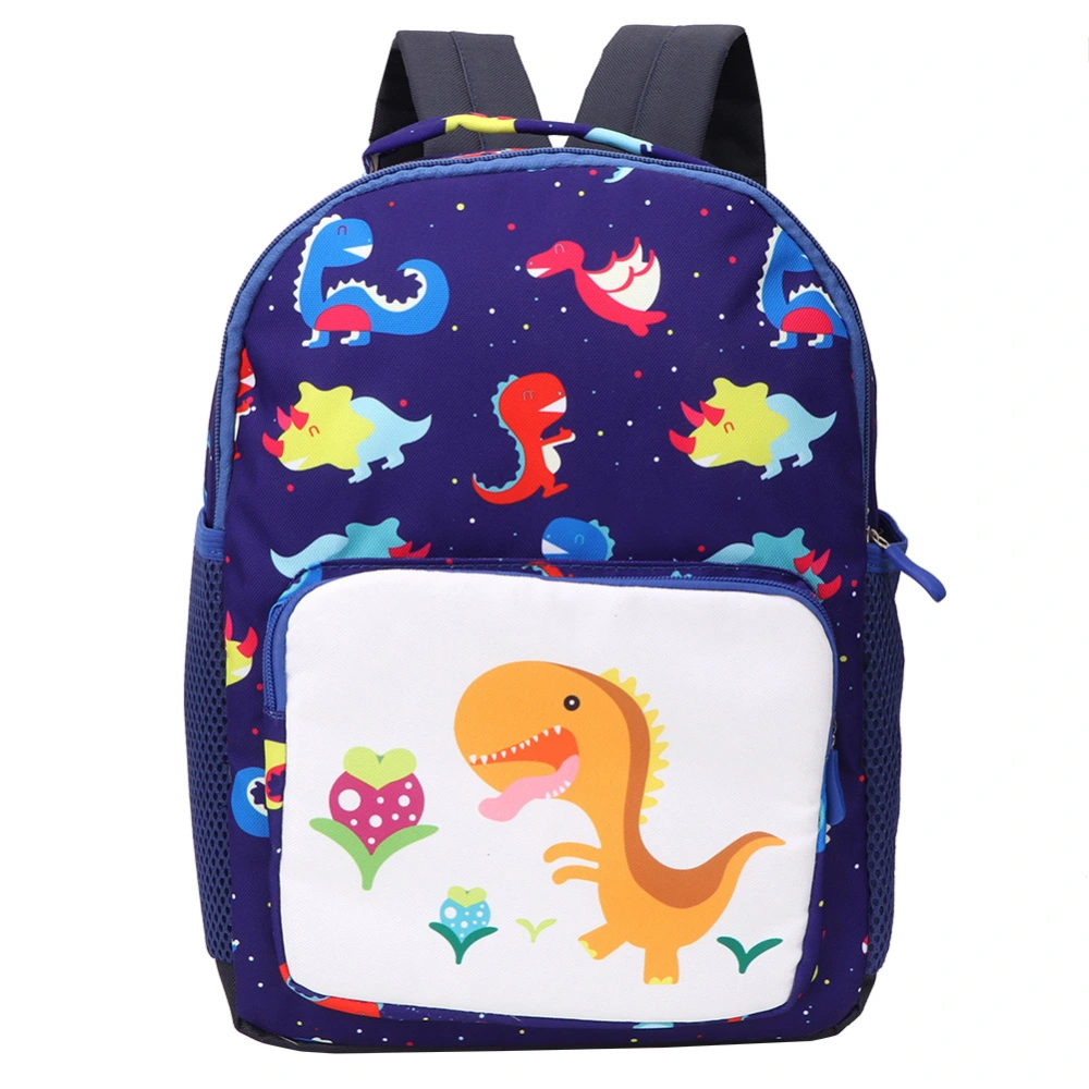 Fashionable Cute Cartoon DinosaurInfant Backpack Children’s Traveling Schoolbag (Deep Blue)