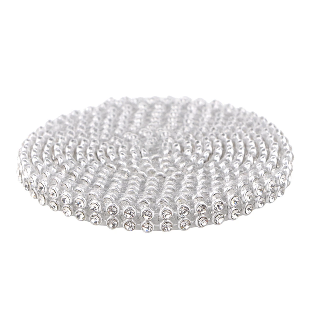 3mm Crystal Rhinestones Chain Trim Applique DIY Sewing Craft Clothes Dress Embellishment (#1)