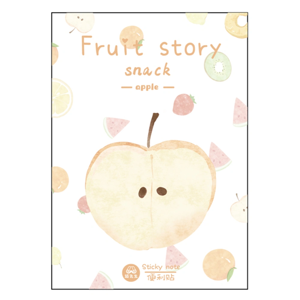 30Pcs Fruit Pattern Note Sticky Paper Stickers Notepads School Supplies(C04808)