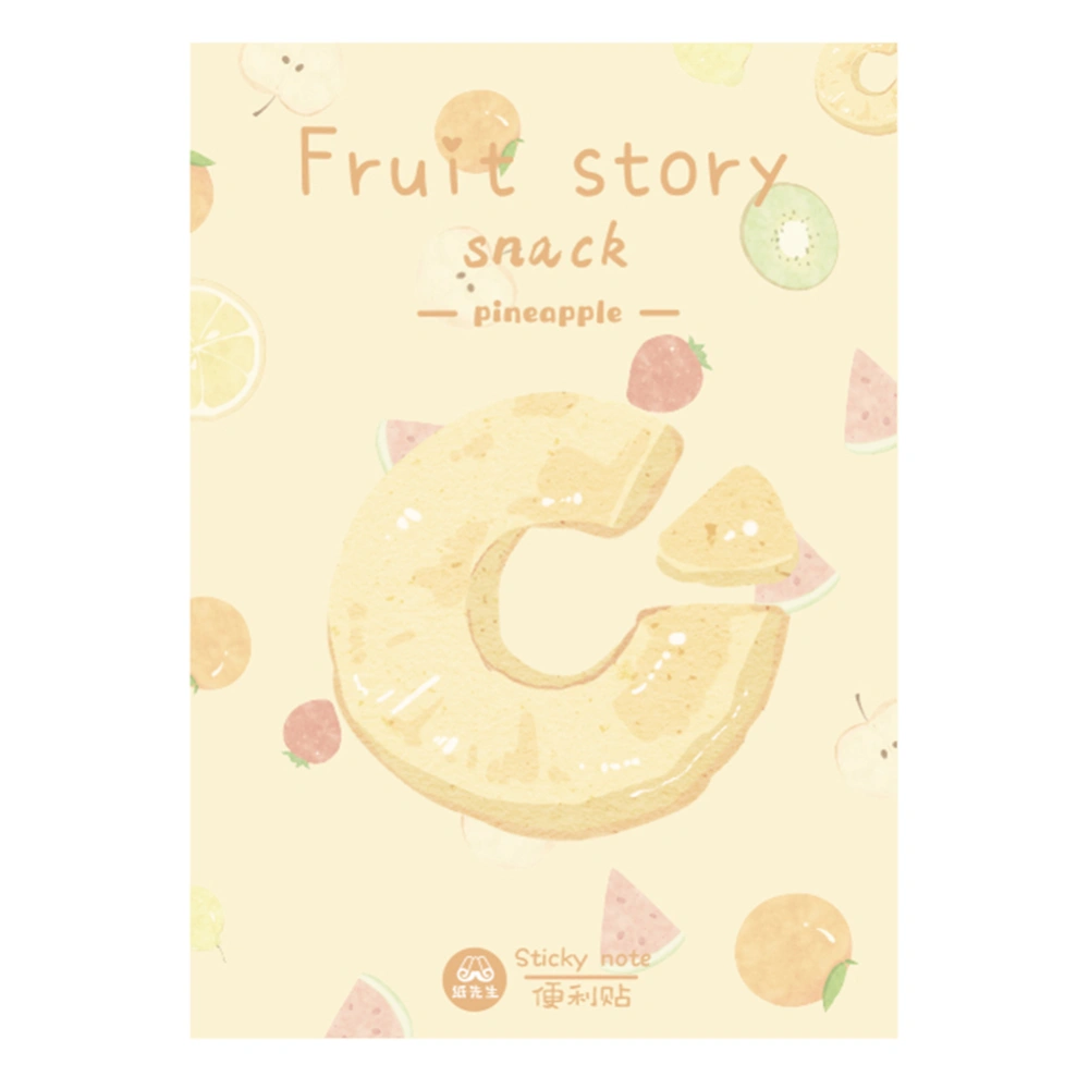 30Pcs Fruit Pattern Note Sticky Paper Stickers Notepads School Supplies(C04809)