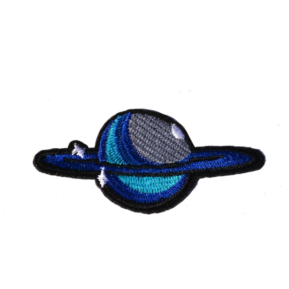 2pcs Space Flight Embroidery Cloth Paste Iron-on Patch DIY Clothing Decoration Applique (#6)