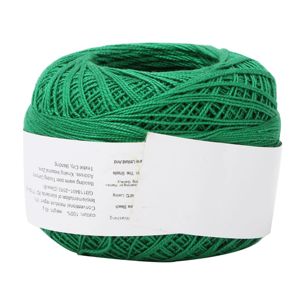 Lace Line Cotton Hand Crocheted Summer Silk Light Thin Line (6623 Dark Green)
