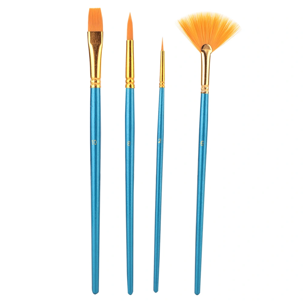 4pcs Nylon Hair Art Painting Brushes Painting Brushes Artist Watercolor Brush Pen Set