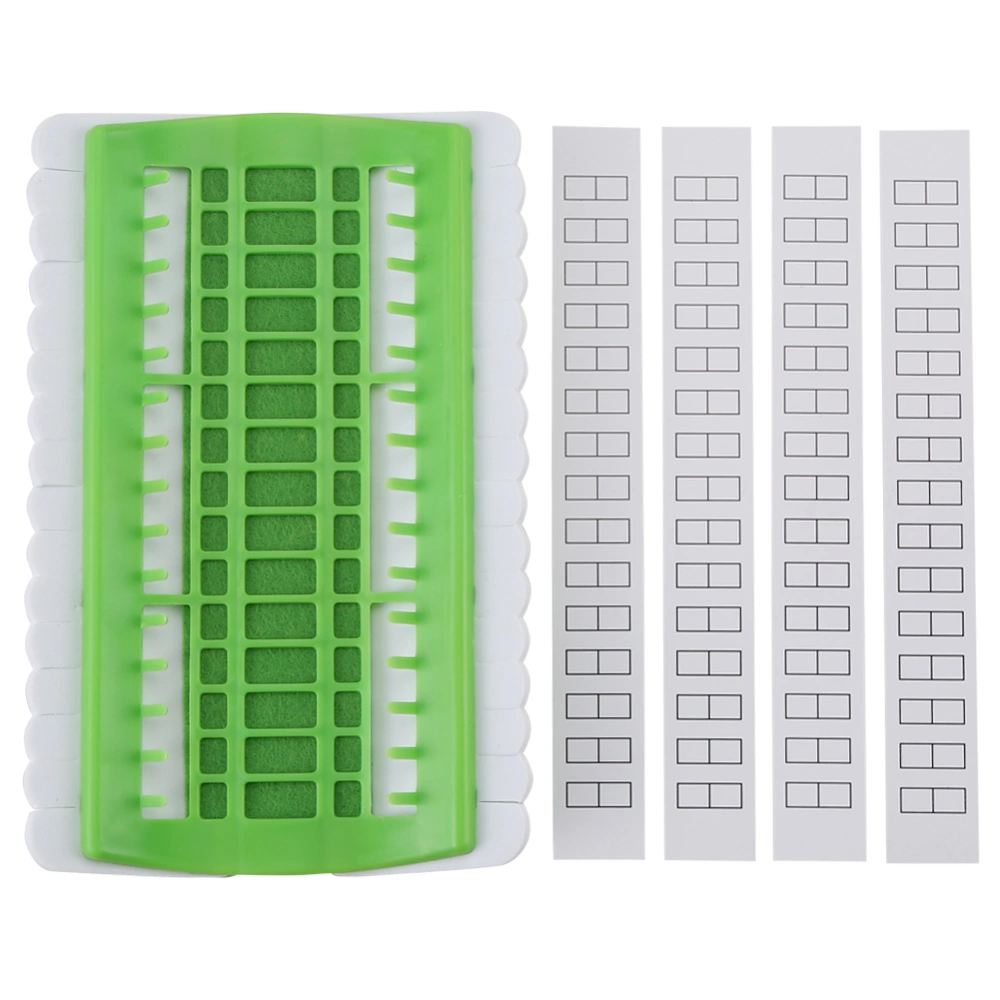 30 Position Cross Stitch Needles Holder Embroidery Floss Thread Organizer Sewing Tools Green